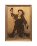 Shoe Shine Boy" - 1886 by John George Brown, oil on canvas, sold Oct 2025