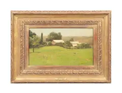 The Saw Mill" - early 20th century by John Francis Murphy, oil on canvas, sold Oct 2025
