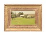 The Saw Mill" - early 20th century by John Francis Murphy, oil on canvas, sold Oct 2025