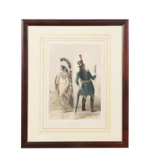 Wi-Jun-Jon: An Assinneboin Chief by George Catlin, lithograph on paper, sold Oct 2025