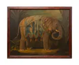 Elephant by William E. Skilling, oil on canvas, sold Oct 2025