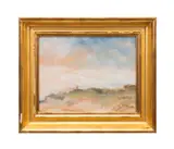 Nantucket by M. J. Levy Dickson, oil on beadboard, sold Oct 2025