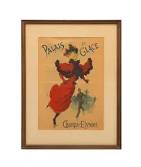 Palais de Glace" (Courier Francais supplement by Jules Chéret, lithograph on paper, sold Oct 2025