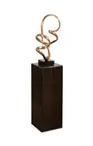 Untitled - Freeform Abstract Composition by Antonio Grediaga Kieff, bronze sculpture on a black base, sold Oct 2025