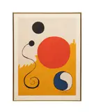 Young Artists" - 1971 by Alexander Calder, lithograph on arches paper, sold Oct 2025