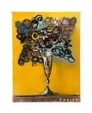 b by Steve Penley, acrylic on canvas, sold Oct 2025