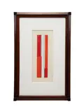 Untitled - 1969 by Ilya Bolotowsky, oil on paper, sold Oct 2025