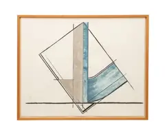 Untitled - 1975 by Harvey Quaytman, acrylic, sold Oct 2025