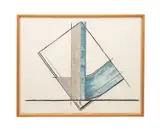 Untitled - 1975 by Harvey Quaytman, acrylic, sold Oct 2025