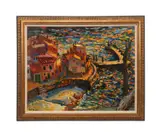 Sunset Panorama of the Sea (No. 604) - 1971 by Bruno Zupan, oil on canvas, sold Oct 2025