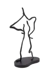 Summer 13" or "Stickman 13" - circa 1990 by Larry Bell, bronze freeform standing figure on base, sold Oct 2025
