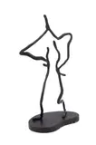 Summer 13" or "Stickman 13" - circa 1990 by Larry Bell, bronze freeform standing figure on base, sold Oct 2025
