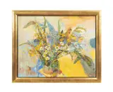 Field Flowers" - 2010 by Olean Zvyagintseva, oil on linen, sold Oct 2025
