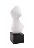 Untitled - Abstracted Composition by Antonio Grediaga Kieff, marble sculpture on stone base, sold Oct 2025