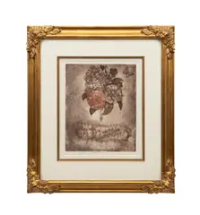 Vanitas" - 1988 by Jiří Anderle, etching on paper, sold Oct 2025