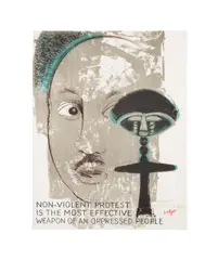 Untitled by Bernard Lorjou, lithograph poster, sold Oct 2025