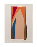 Bonac II" - circa 1981 by Larry Zox, screenprint on paper, sold Oct 2025