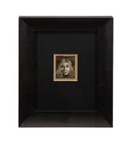 Untitled by Rosie Clark, oil on scratchboard, sold Oct 2025