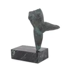 Untitled by Larry Mohr, bronze figural sculpture supported on marble plinth, sold Oct 2025