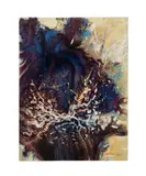 Untitled - epoxy resin by Brendan Parker, acrylic and metallic pigments on canvas, sold Oct 2025
