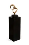Untitled - Freeform Abstract Composition by Antonio Grediaga Kieff, bronze on black base, sold Oct 2025
