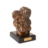 Nosotros" or "Us" - last quarter 20th century by Victor Salmones, bronze, sold Oct 2025