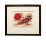 Untitled - Bird - 2005 by Angelbert Metoyer, watercolor and mixed media on paper, sold Oct 2025