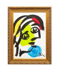 Untitled by Peter Robert Keil, paint on paper laid down on board, sold Oct 2025