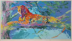 Untitled by LeRoy Neiman, silkscreen on paper, sold Aug 2023