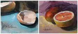 Untitled by Jeff Moulton, oil on board, sold Aug 2023