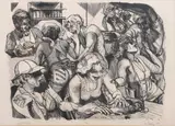 Untitled by Ken Mabrey, Lithograph "Judgement of Paris"lithograph on paper, sold Aug 2023