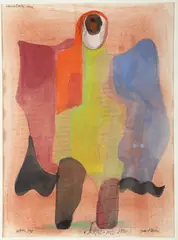 PA artist by Samuel Maitin, watercolor "Joseph Once Again", sold Sep 2023