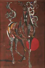 Untitled by Tadashi Nakayama, woodblock print, sold Sep 2023