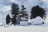 PA artist by Peter Sculthorpe, lithograph "Christmas Moon", sold Sep 2023