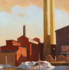 DE artist by Jon Redmond, oil on panel, sold Sep 2023
