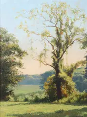 DE artist by Jon Redmond, oil on canvas, sold Sep 2023