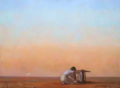PA artist by David Graeme Baker, oil on canvas, sold Sep 2023