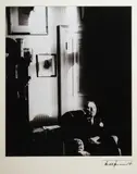 portrait of E M Forster in his room at King's College by Bill Brandt, gelatin silver print, sold Sep 2023