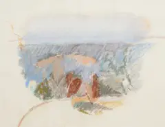 PA artist by Warren Rohrer, pastel on paper, sold Sep 2023