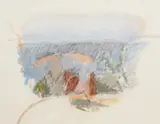 PA artist by Warren Rohrer, pastel on paper, sold Sep 2023