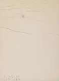 Lone Tree Landscape by Soichiro Tomioka, ink on paper, sold Sep 2023