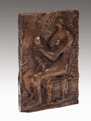 Small Mother and Child Relief (LH 916) by Henry Moore, bronze, sold Nov 2024