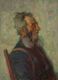 Old Pioneer/Jean-Baptiste Cholette, 1918 by Marc-Aurèle de Foy Suzor-Coté, oil on canvas, sold Nov 2024
