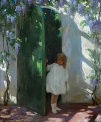 Study for a Portrait by Jessie Willcox Smith, oil on canvas, sold May 2025