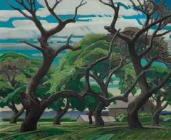 Old Orchard, 1940 by Franklin Carmichael, oil on board, sold May 2025