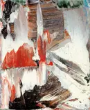 Sans titre, 1959 by Marcelle Ferron, oil on canvas, sold Nov 2025