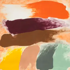 Afterglow, 1976 by Friedel Dzubas, Magna (acrylic) on canvas, sold Nov 2025