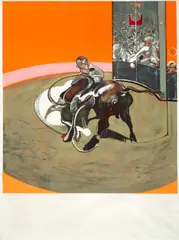 After Study for Bullfight #1, 1969 (Sabatier 10) by Francis Bacon, colour lithograph on Arches wove paper, sold Nov 2025