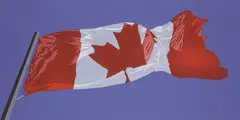 Canadian Flag by Charles Pachter, 1981, giclee, sold Jan 2026