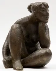 Seated Female Nude, 1973 by Leo Mol, bronze, sold Jan 2026